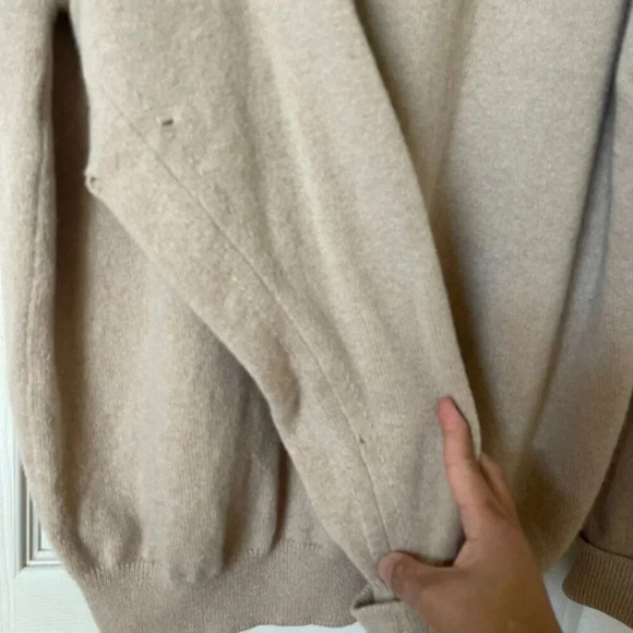 The Scotch House Men's Jacket One Size Brown 100% Lambswool Pullover Vintage - Picture 5 of 9